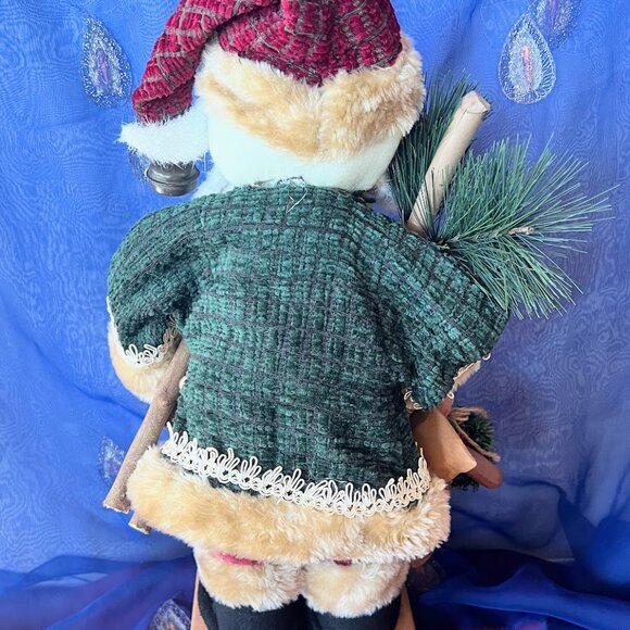 Santa Claus on Wooden Stand - Picture 4 of 4